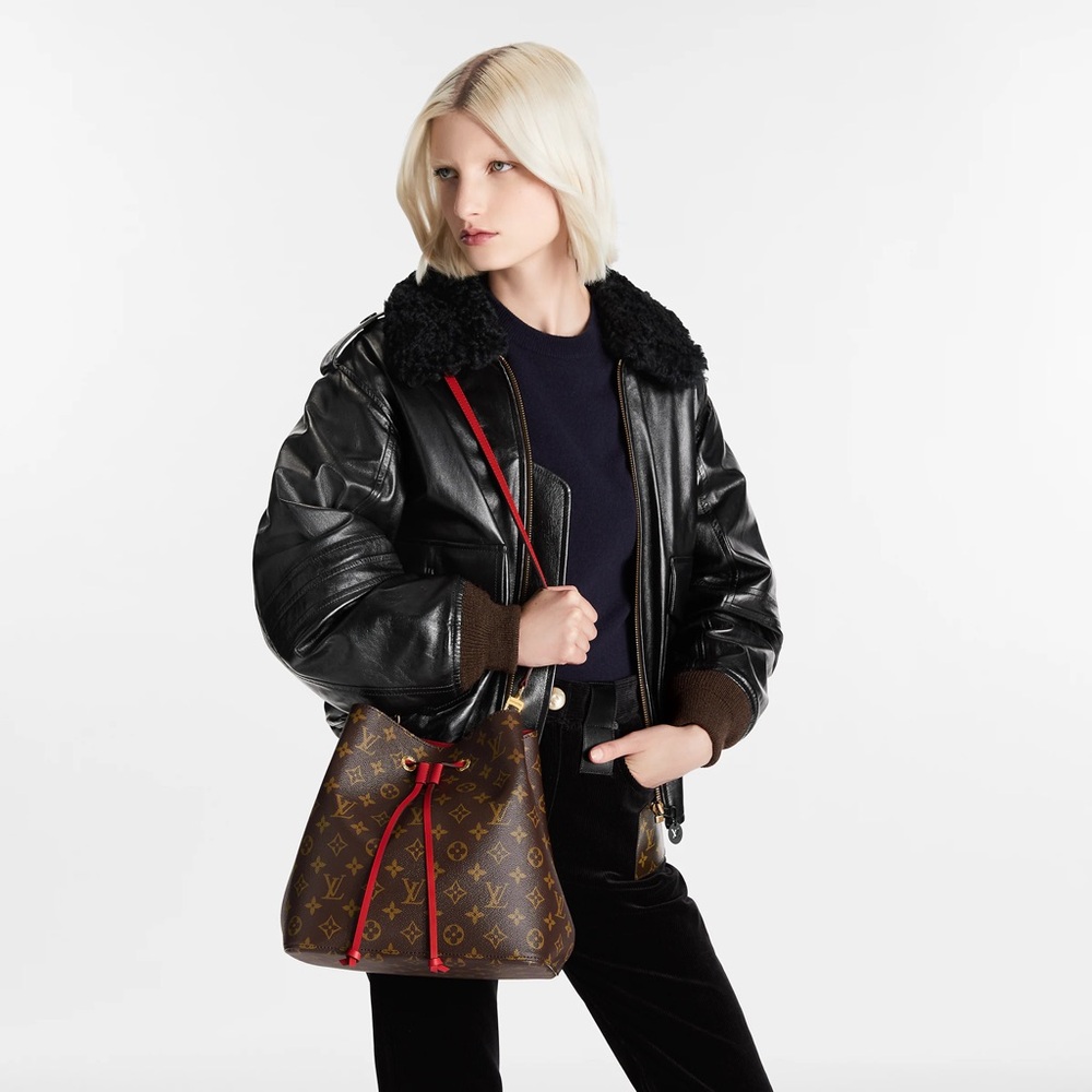 BRAND NEW Louis Vuitton Néonoé poppy MM Monogram w/ letter of authentication - Picture 10 of 10